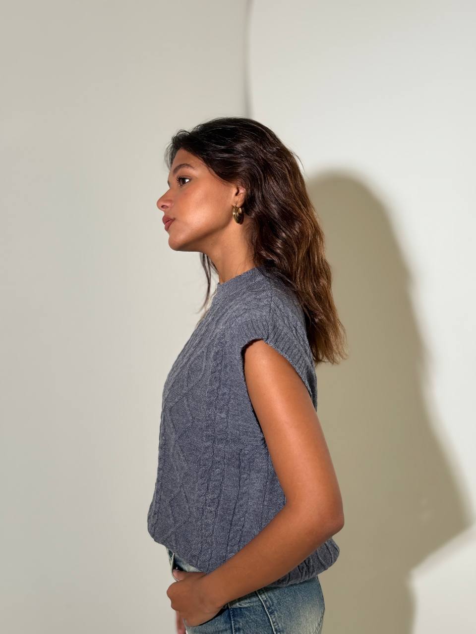 women's winter fleece cut vest