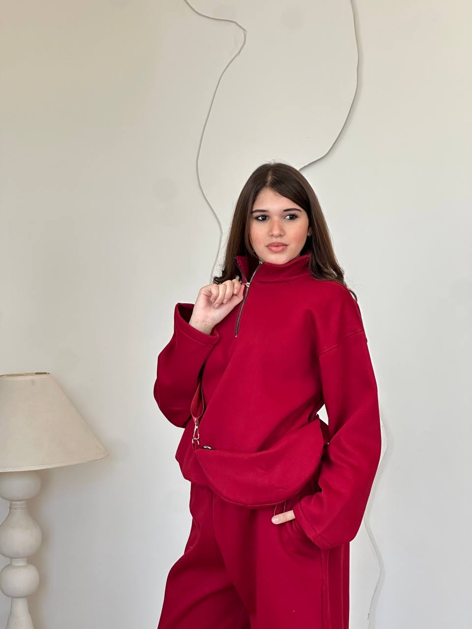 Elegant Cotton Melton Suit