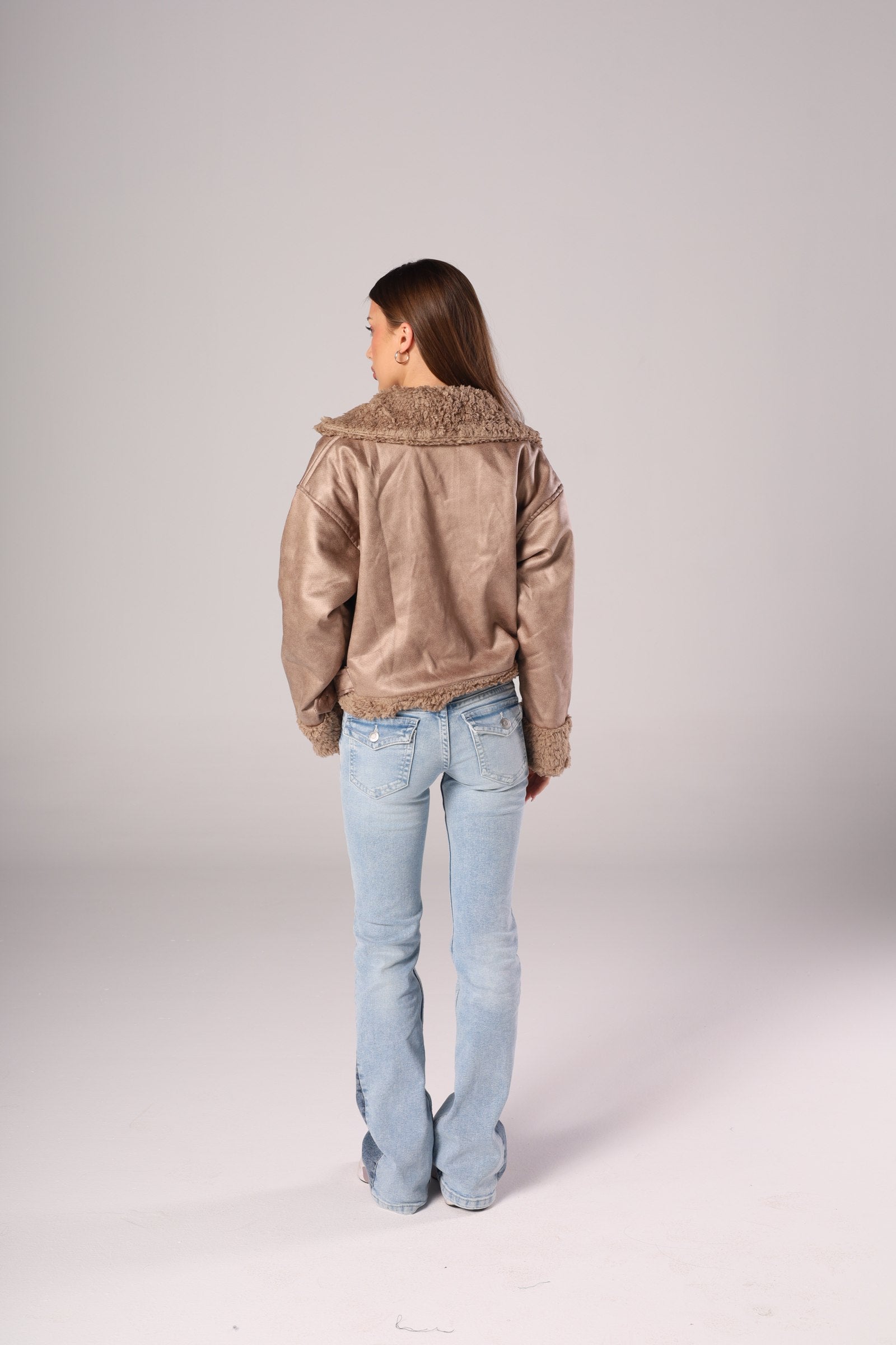 Quilted leather jacket